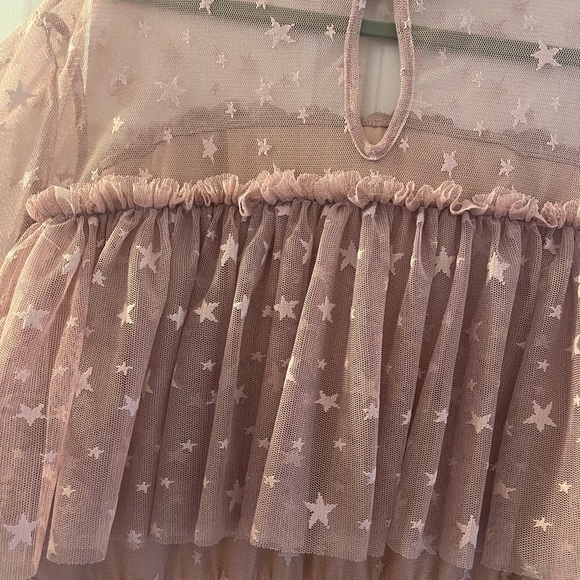 SHEIN Pink Ruffled Mesh Midi Dress - Picture 6 of 6